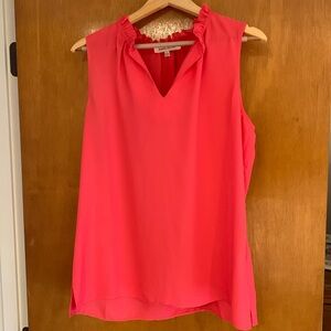 Ruffle neck tank